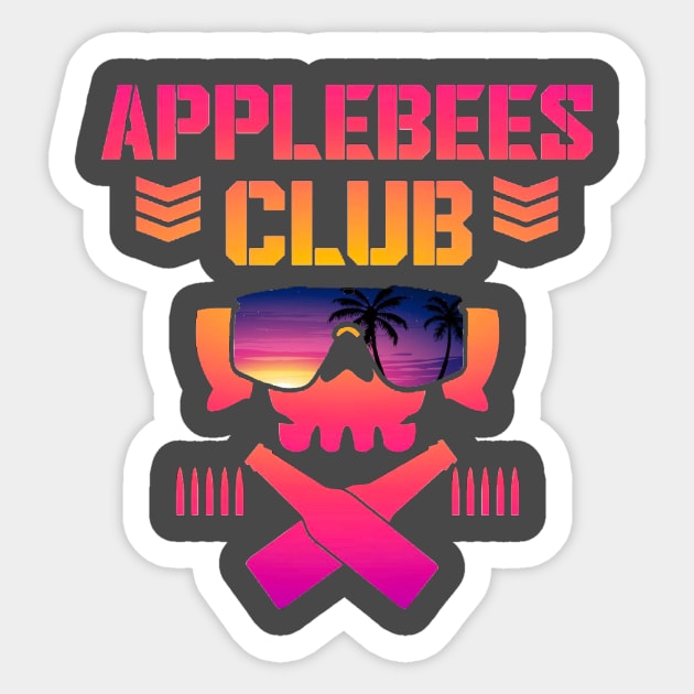 Applebees Club Miami Vice Sticker by Saturday Night Special